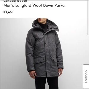 Canada Goose men’s Langford Wool Parka